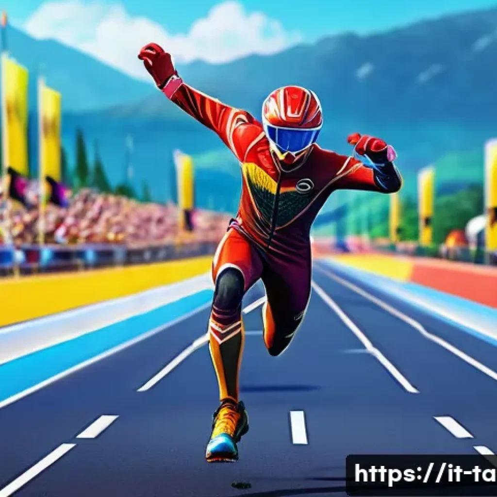 테일즈런너 계급 승급 조건 - **Dynamic Tales Runner in Action:** A vibrant and energetic full-body shot of a male or female Tales...
