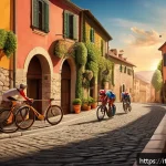 테일즈런너 커뮤니티 이벤트 개최 - A dynamic scene of a high-energy time trial race in a colorful, whimsical fantasy world inspired by ...